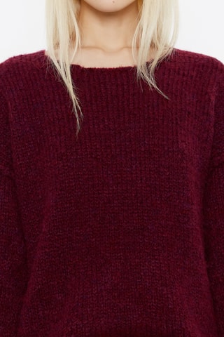 Maglia in alpaca e lana - Bordeaux