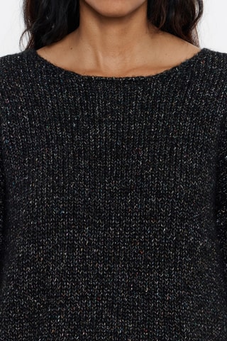 Maglia in lana e seta - Nero