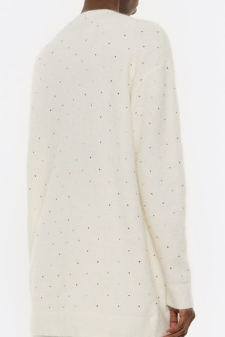 Cardigan in lana e mohair - Avorio