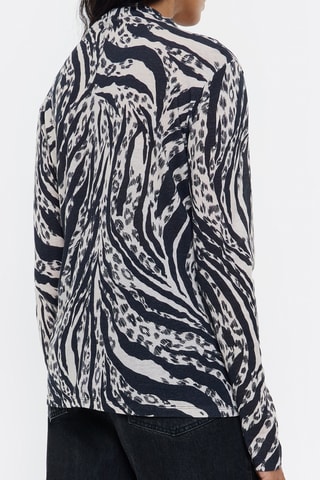 Top in lana - Nero e bianco