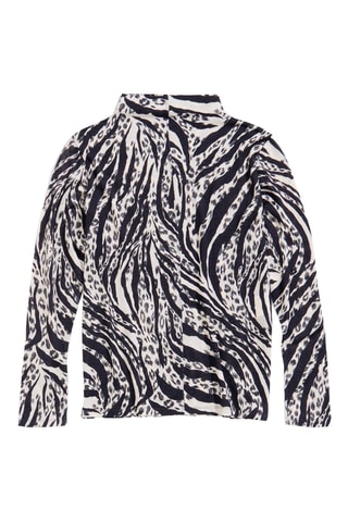 Top in lana - Nero e bianco