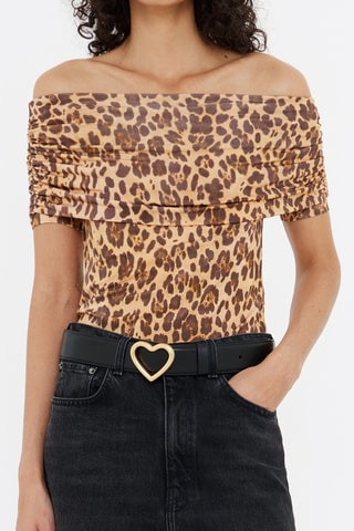 Top - Marrone chiaro e marrone scuro