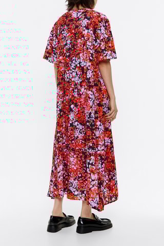 Abito a trapezio - Rosso e nero