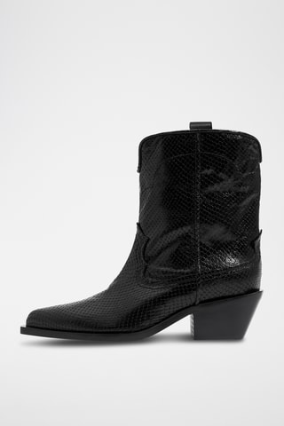 Stivaletti in pelle di capra - Nero