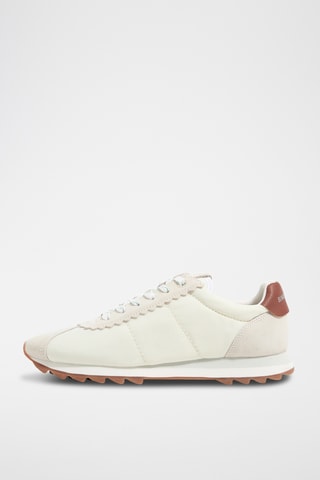 Sneakers in pelle - Bianco e marrone