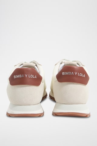 Sneakers in pelle - Bianco e marrone