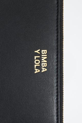 Portafoglio in pelle - Nero e dorato