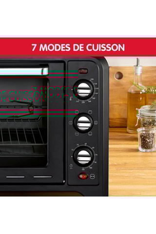 Four à poser chaleur tournante Optimo - 39 l - Noir