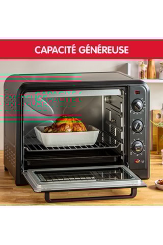 Four à poser chaleur tournante Optimo - 39 l - Noir