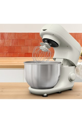 Robot pâtissier Bake Essential avec bol en acier inoxydable - 4,8 l - 800 W - 6 vitesses - Blanc