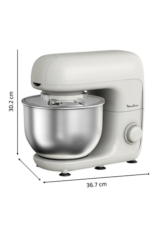 Robot pâtissier Bake Essential avec bol en acier inoxydable - 4,8 l - 800 W - 6 vitesses - Blanc