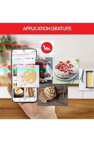 Robot pâtissier Coach - 5,5 l - 1200 W - 8 vitesses - Noir