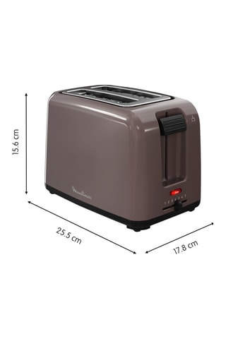 Grille-pain Rio - 800 W - 2 fentes - Marron