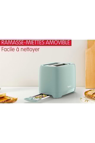 Grille-pain Morning - 720-850 W - 2 fentes - Bleu clair