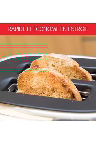 Grille-pain Majestuo - 1050 W - 2 fentes - Gris