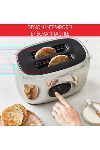 Grille-pain Majestuo - 1050 W - 2 fentes - Gris