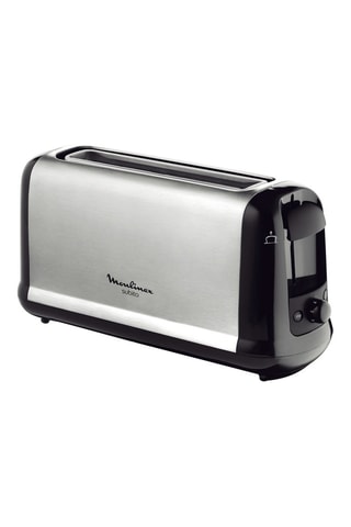 Grille-pain 1 fente - 1000 W - Argenté et noir