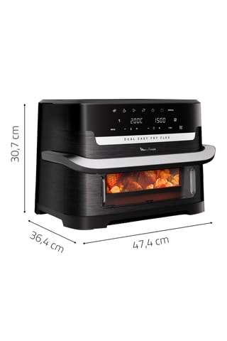 Friteuse sans huile Easy Fry Dual Flex - 2 compartiments - 5,5 et 3,5 l - 2700 W