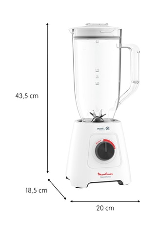 Blender XXL - 2,8 l - 600 W - 2 vitesses - Blanc