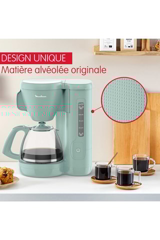 Cafetière filtre Morning - 1,25 l - 1000 W - Vert