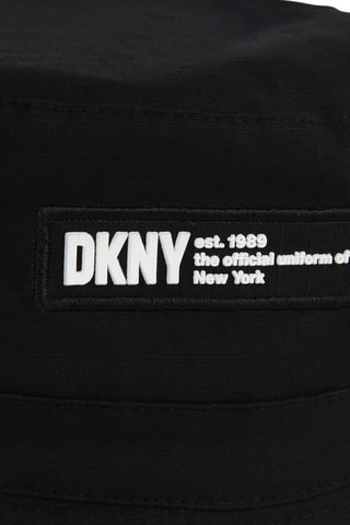 Dubbelzijdig bobhoedje - Zwart en Geel - DKNY