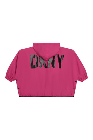 Dubbelzijdig Windjack met Capuchon Roze en Zwart - DKNY