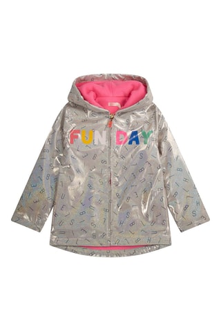 Regenjas met Capuchon Lichtgrijs - Billieblush