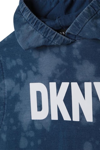 Mouwloze Jurk met Capuchon Blauw - DKNY