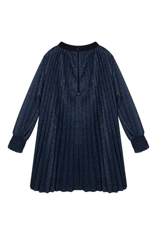 Plisséjurk Marineblauw - Billieblush