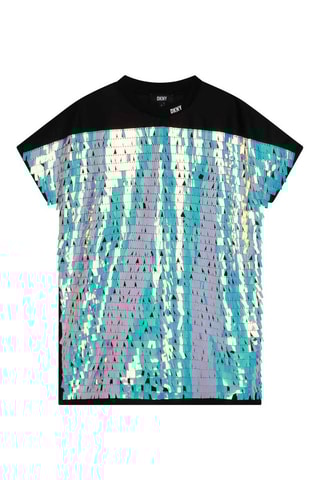 Jurk met Pailletten Zwart - DKNY