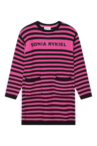 Jurk - Zwart en Roze - Sonia Rykiel