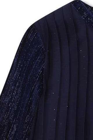 Plisséjurk - Donkerblauw - Carrément Beau