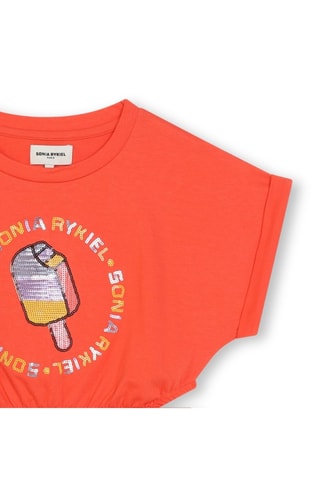 Biologisch Katoenen Jurk - Oranje - Sonia Rykiel