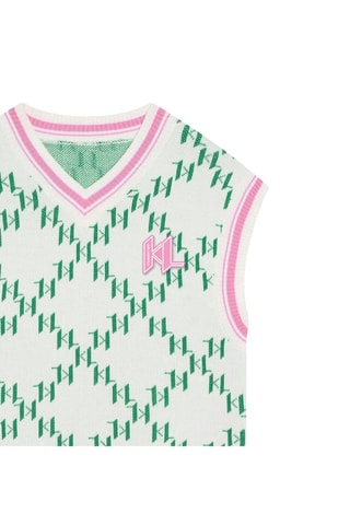 Mouwloze Trui-jurk - Wit