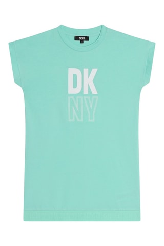 Biologisch Katoenen Jurk - Groen - DKNY