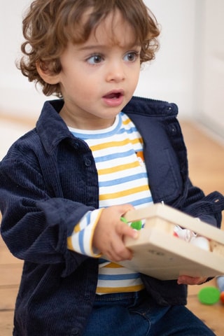 Velours Blouse - Marineblauw - Carrément Beau