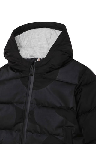 Gewatteerde Jas met Capuchon Zwart - Hugo Boss - Boss