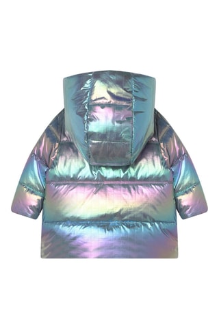 Gewatteerde Jas met Capuchon - Zilverkleurig