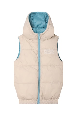 Dubbelzijdige Bodywarmer - Blauw en Beige - DKNY