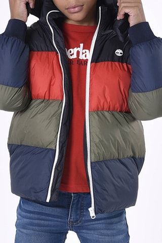 Gewatteerde Jas met Capuchon - Kaki en Zwart - Timberland