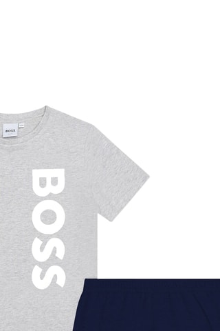 Pyjama - Grijs en marineblauw - Boss