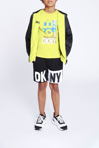 Biologisch Katoenen T-shirt Geel - DKNY