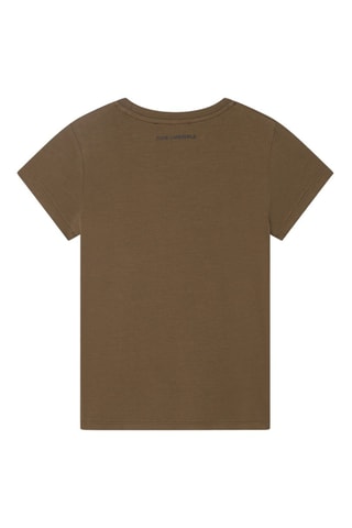 Biologisch Katoenen T-shirt - Bruin - Karl Lagerfeld