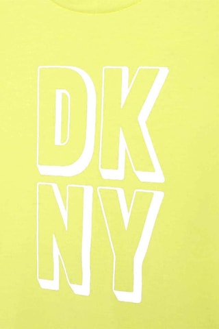 Biologisch Katoenen T-shirt Geel - DKNY