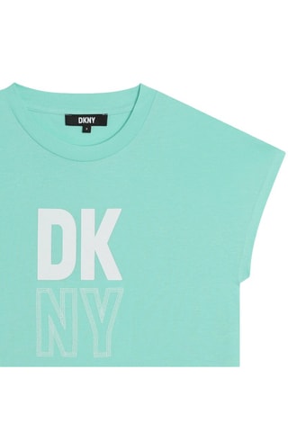 Biologisch Katoenen T-shirt - Groen - DKNY