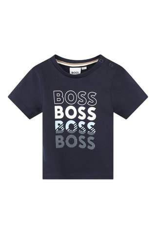 T-shirt - Marineblauw - Boss