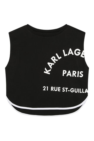 Mouwloos Biologisch Katoenen T-shirt - Zwart