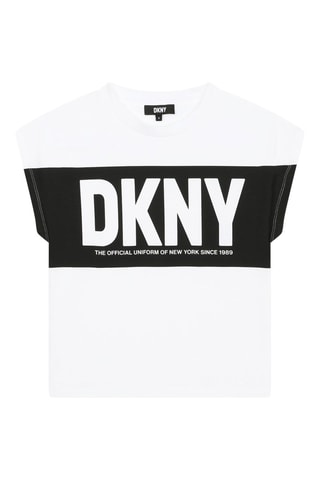 Biologisch Katoenen T-shirt - Wit - DKNY