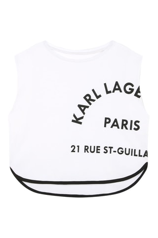 Mouwloos Biologisch Katoenen T-shirt - Wit