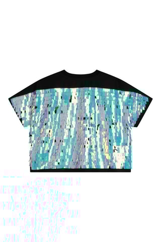 T-shirt met Pailletten Zwart - DKNY